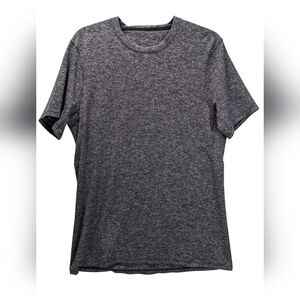 Lululemon Dry Mesh Short Sleeved Gray Heathered Tee Size Small